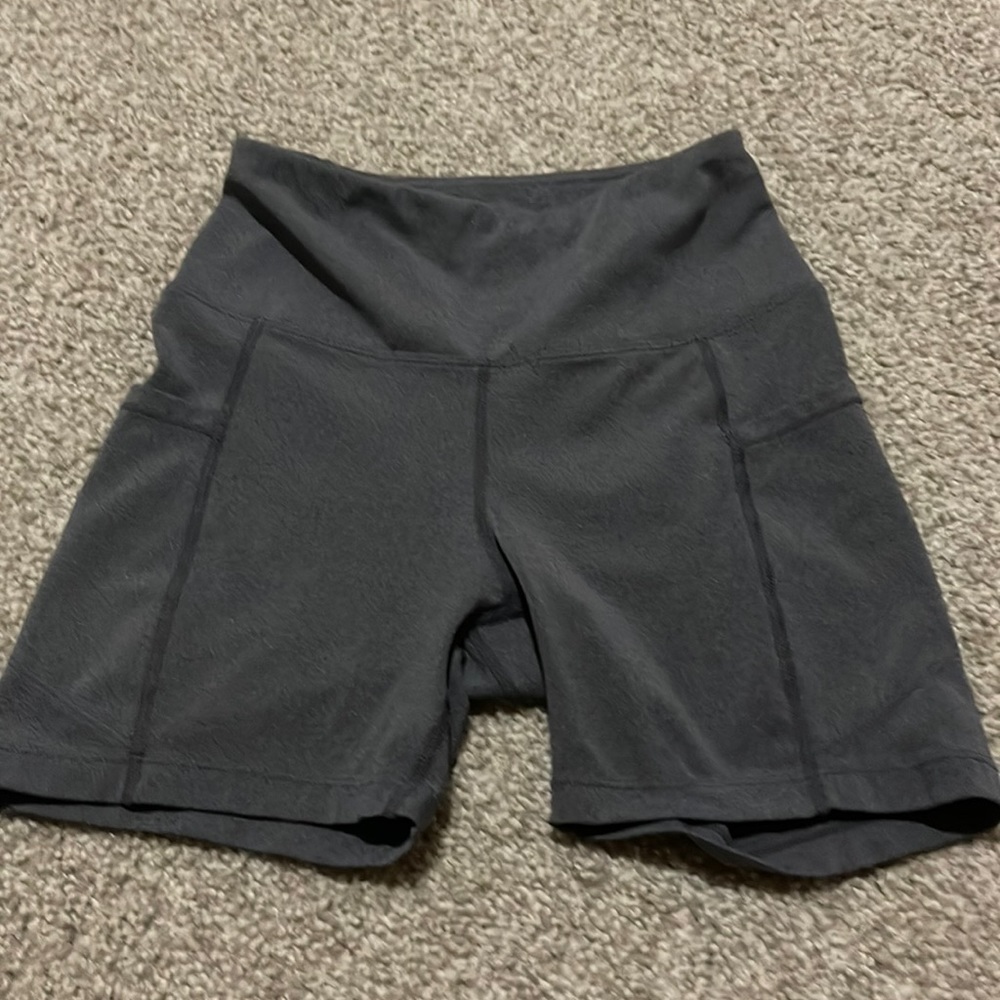 gray workout shorts